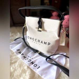 WOMEN LONG CHAMP midsize bucket Bag